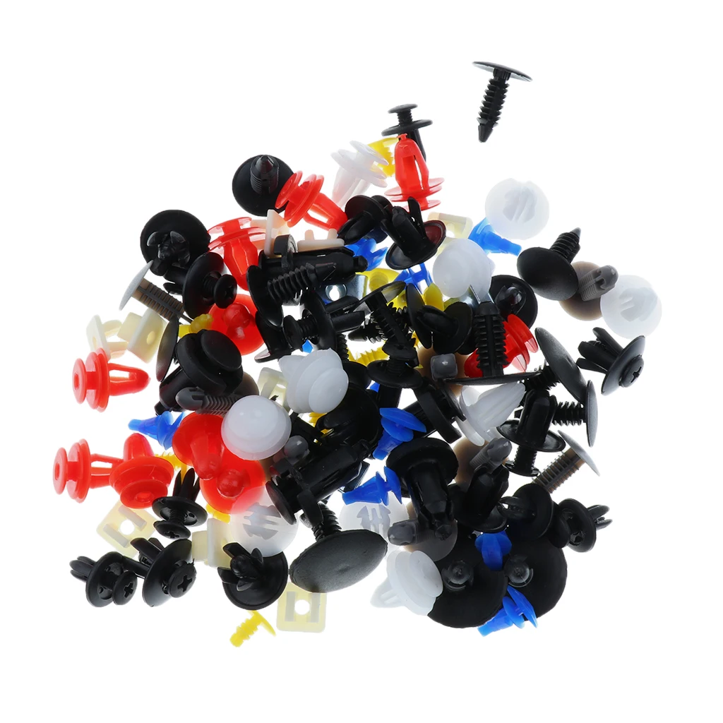 100PCS Car Body Interior Rivet  Bumper Retainer Fastener Clip 12 Types