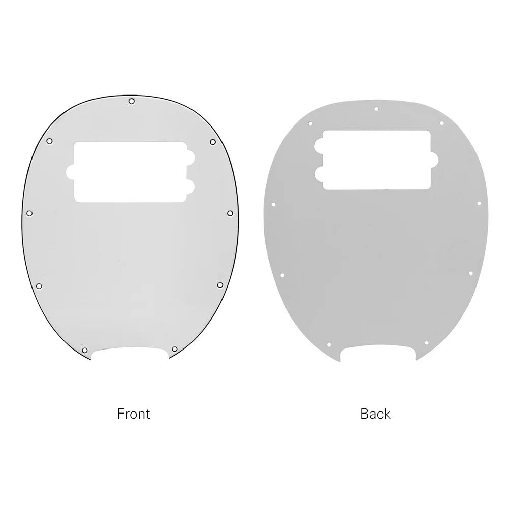 Электрический бас 3Ply Гитара Pickguard ПВХ материал для мм музыкальный человек 4 струны Замена баса черный белый/черный