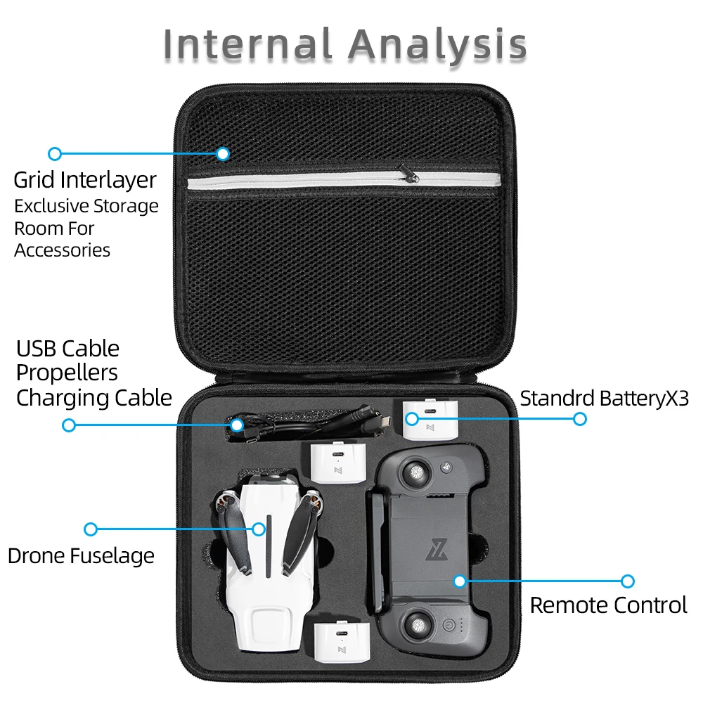 Case for Fimi X8 MINI Drone Accessories Storage Bag X8 Mini Shockproof Handbag Protective Box Carrying Case drone accessories,drone storage bag,drone storage case