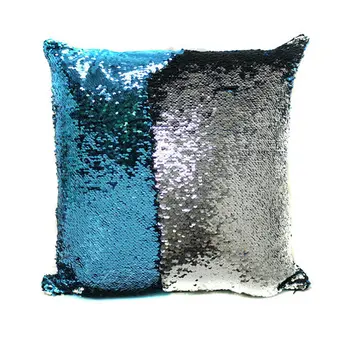 

Fashion Two Color Sequin Pillow 40*40cm Pillowcase Cushion Cover Office Home Sofa Bed Decorative Cushion Case