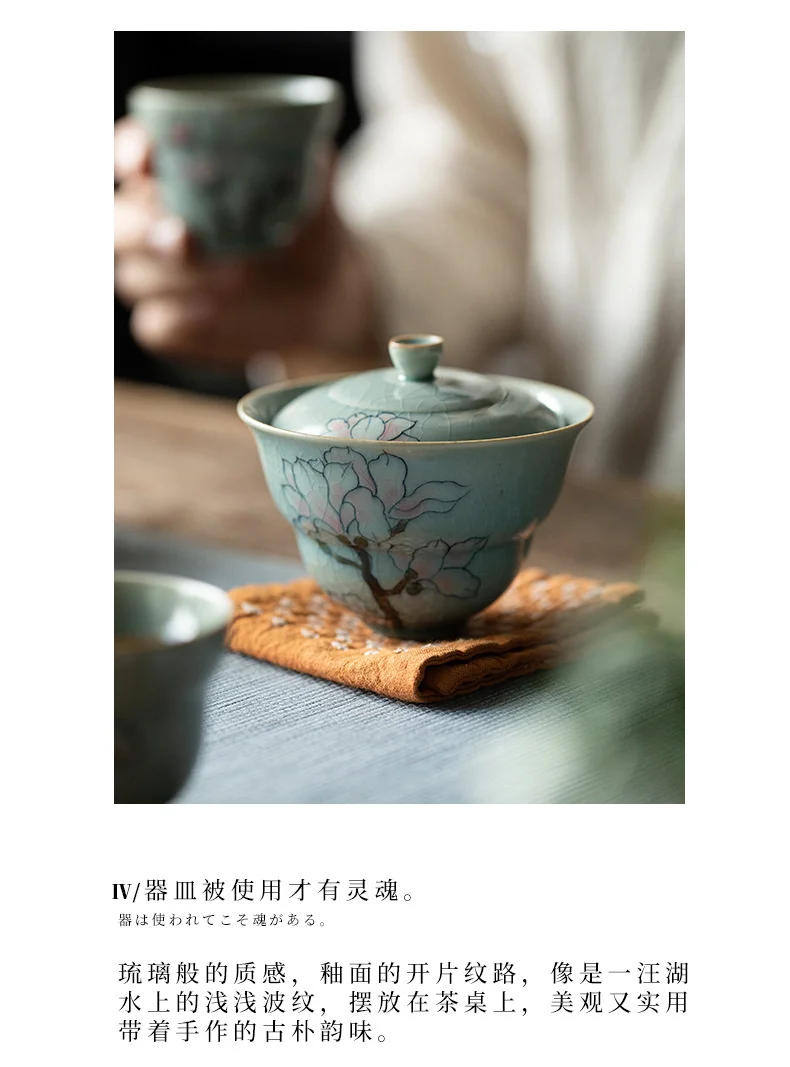 maker gaiwan tigela de chá com capa kung fu teaware