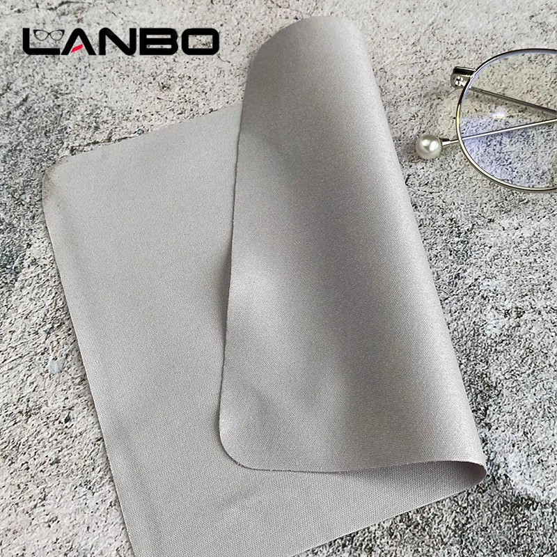 LANBO 100 pcs High quality Glasses Cleaner 15*17.5cm Microfiber Glasses Cleaning Cloth For Lens Phone Screen Cleaning Wipes