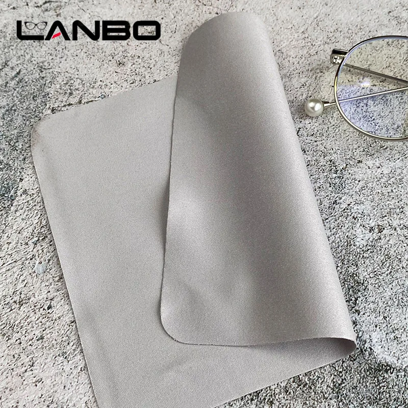 LANBO 100 pcs High quality Glasses Cleaner 15*17.5cm Microfiber Glasses Cleaning Cloth For Lens Phone Screen Cleaning Wipes 4