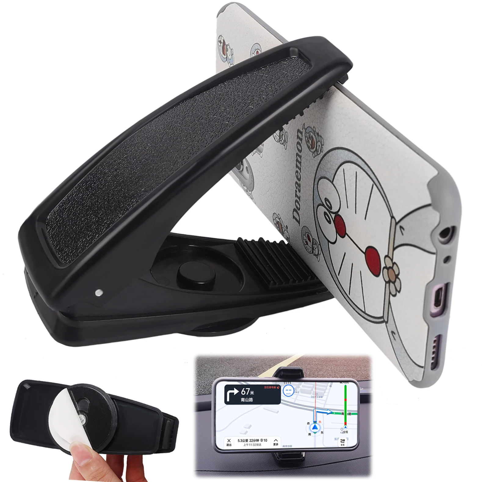 

Держатель телефона на приборную панель автомобиля, клейкая подставка для крепления на приборной панели автомобиля, кронштейн GPS для Iphone, Xiaomi, Samsung