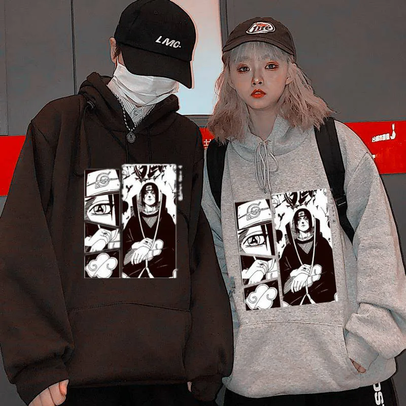 Autumn Couple Anime Naruto Hoodies Men Women Hooded Oversize Sweatshirt Casual Harajuku Cartoon Printed Tops Loose Japan Hoodies Autumn Couple Anime Naruto Hoodies Men Women Hooded Oversize Sweatshirt Casual Harajuku Cartoon Printed Tops Loose Japan Hoodies