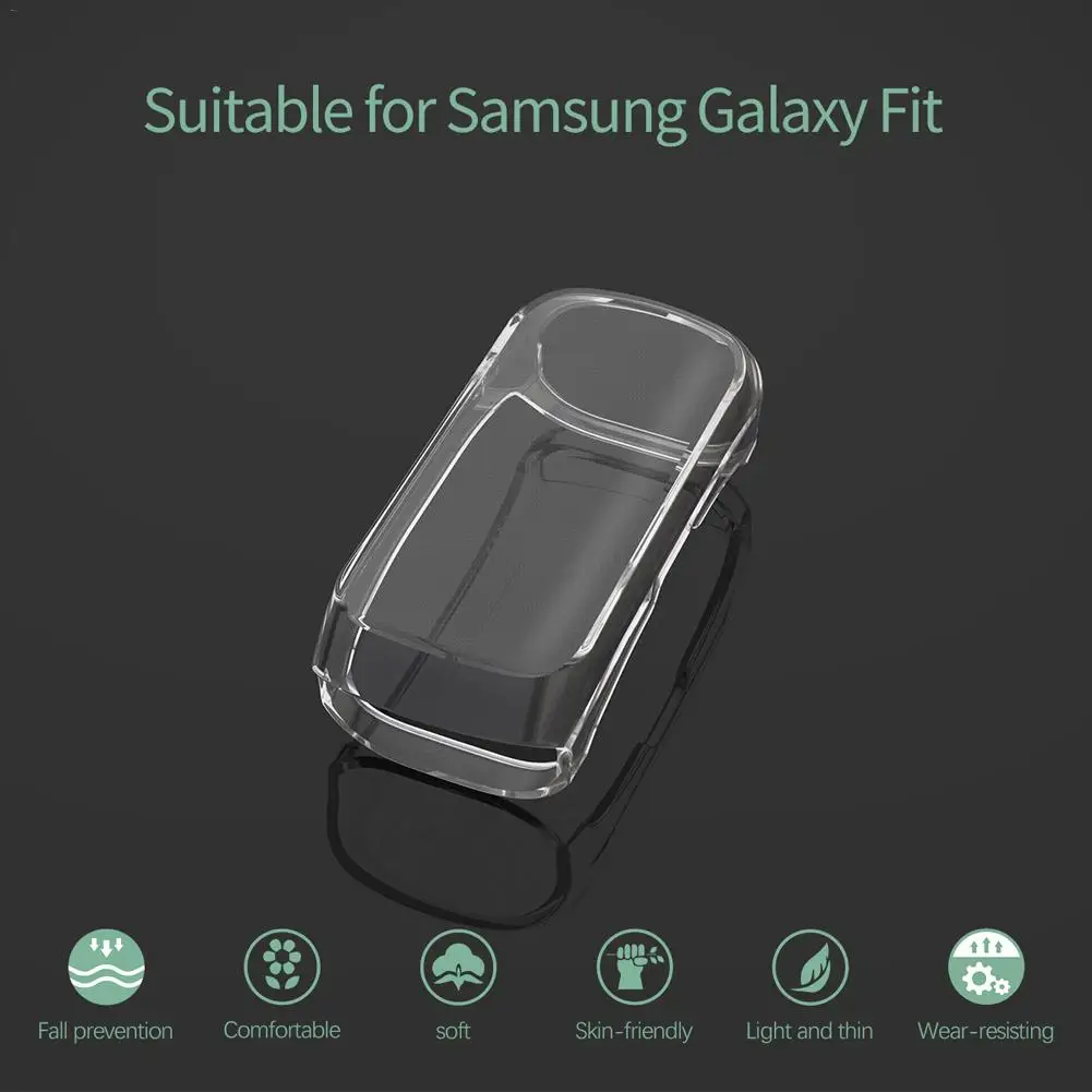 360 градусов ТПУ защитный чехол для samsung Galaxy Fit SM-R370 смарт-чехол с браслетом оболочка часы защитный чехол