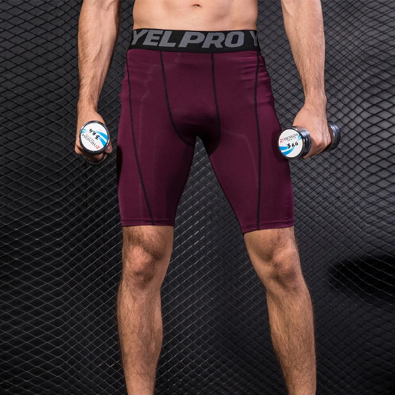 Men Quick Dry Short Running Leggings Compression Jogging Tights Elastic Gym Fitness Sport Shorts Male Underwear sports shorts sports leggings compression pants