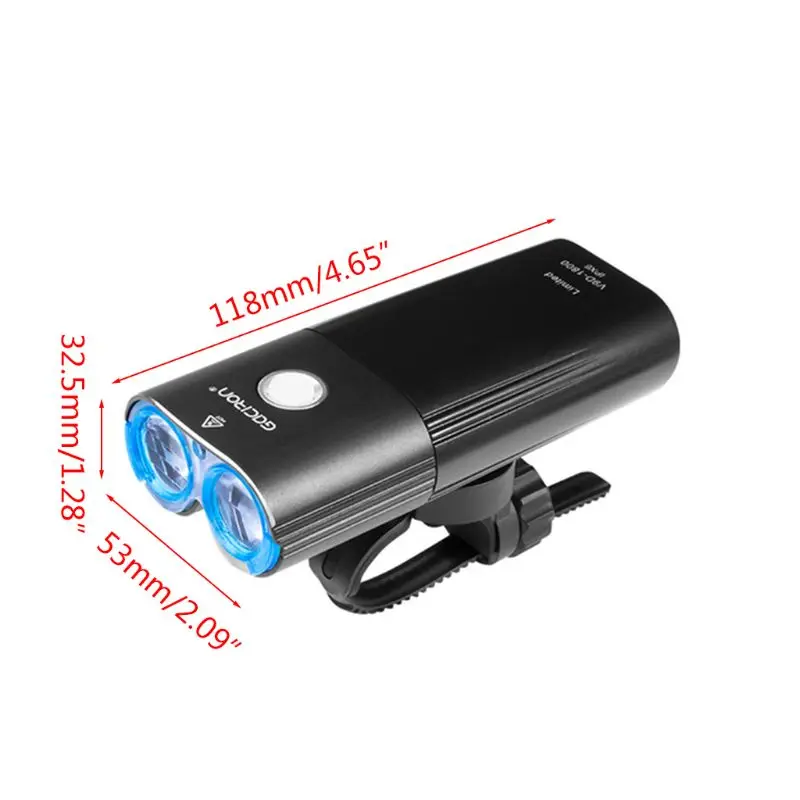 QILEJVS велосипедные фары Водонепроницаемый usb зарядка 1800lm Велоспорт Ночная езда передняя лампа