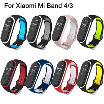 

Silicon Bands For Xiaomi Mi Band 4 3 Watch Strap Silicone Wristband Bracelet for Xiaomi Mi band 4 3 Pulseira Accessory Wristband