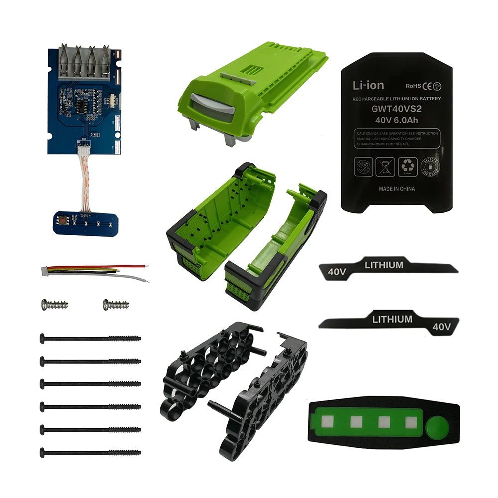 Пластиковый Чехол для аккумулятора 20*18650 защитная печатная плата PCB G40B6