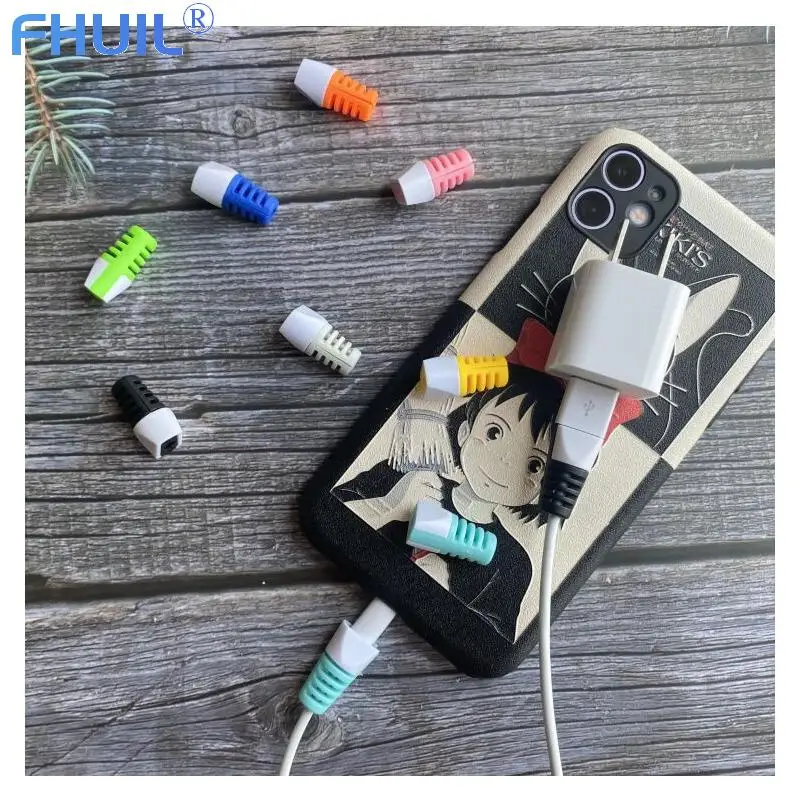 

Charging Cable Protector Winder Cover For iPhone Huawei Xiaomi USB Charger Cable Cord Protective Sleeve For Phone Cable Organize