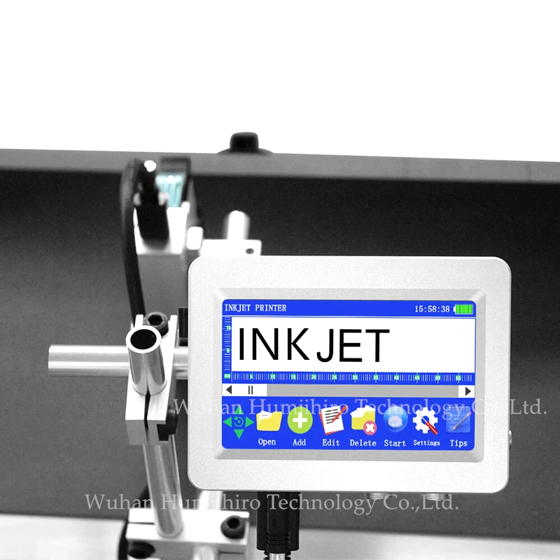 HUMJIHIRO 12.7mm  Automatic Online Inkjet Printer Assembly Line Split-Type Inkjet Printer kits Logo Date Barcode QR Code cheap portable photo printer