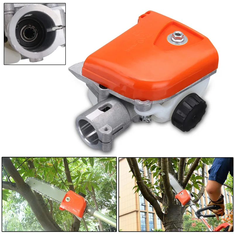 

26mm Pole Saw 9 Spline Tree Cutter Chainsaw Bracket Gearbox Gear Head Tool Replacement Part Power Tool Accessories
