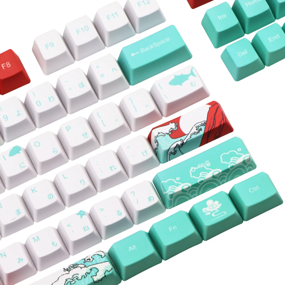 Mechanische Toetsenbord keycap Voor dz60/TKL87/poker/GK61 Filco Dye sublimation pbt Keycap OEM 108 ключ Японский Символ
