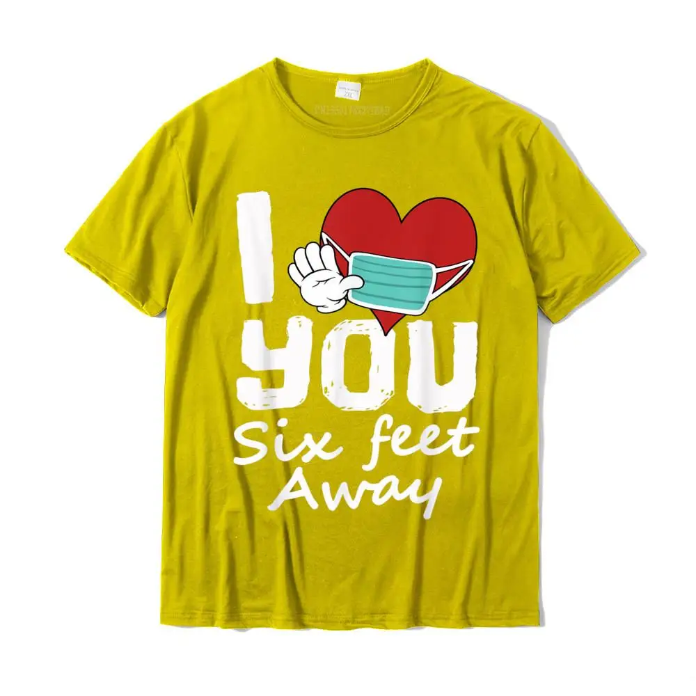Casual O Neck T Shirts Autumn Tops Shirts Short Sleeve Retro All Cotton Slim Fit T-shirts Casual Men Drop Shipping Heart You 6 Ft. Away Sarcastic Sayings Novelty Introvert T-Shirt__MZ17826 yellow