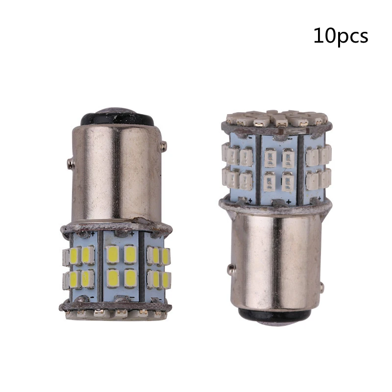 

10Pcs Wholesale 1157 50LED 1156 BA15S BAY15D 50 SMD 1206 LED Car Brake Stop Tail Light Lamp Bulb DC 12V