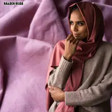 2 шт. упаковка) зимний замшевый хиджаб шарф простой дизайн женские шарфы и шали мягкие мусульманские хиджабы пашмины
