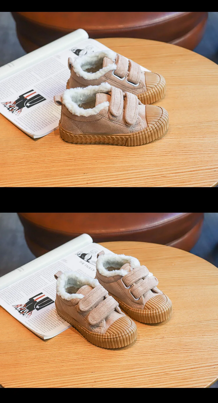 Детская зимняя теплая обувь для девочек; Детские леопардовые ботинки для мальчиков; зимние меховые кроссовки для отдыха; Размеры 25-36