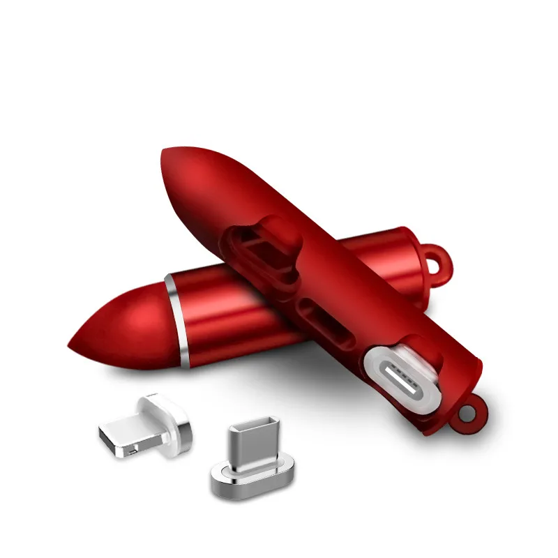 Red Vanniso Магнитный кабель для подключения к сети коробка Тип C Micro USB type C для 8-контактный адаптер быстрой зарядки телефона Microusb магнит Зарядное устройство Шнур вилки - Цвет: Red