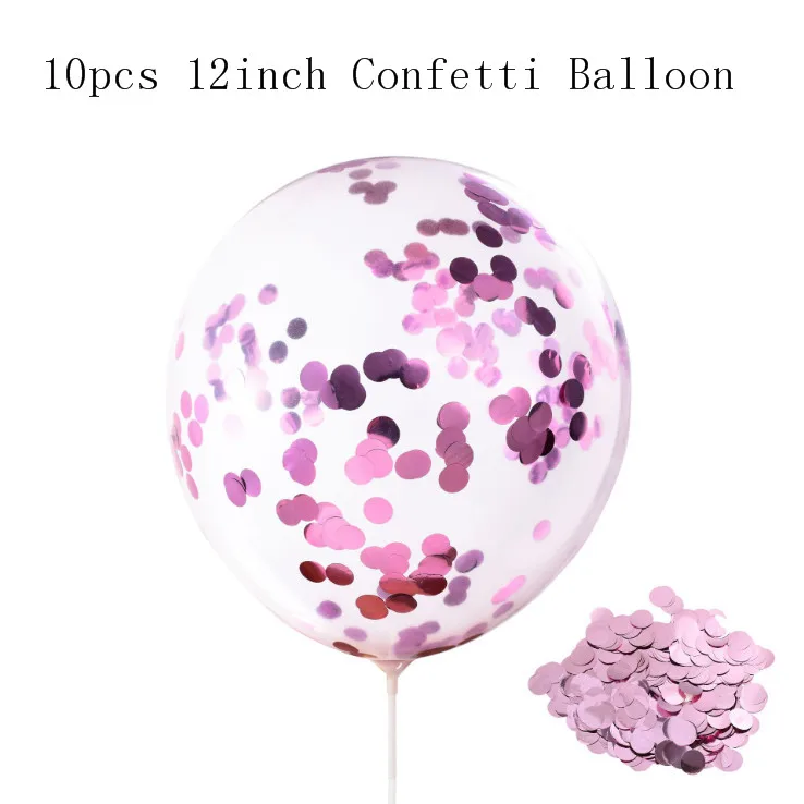 Confetti Pink Большой латексный шар с гелием, 10 шт., 12 дюймов, 2,8 г, уплотненный жемчуг Для холостяка, свадьбы, дня рождения, украшения, латексные шары - Цвет: Confetti Pink