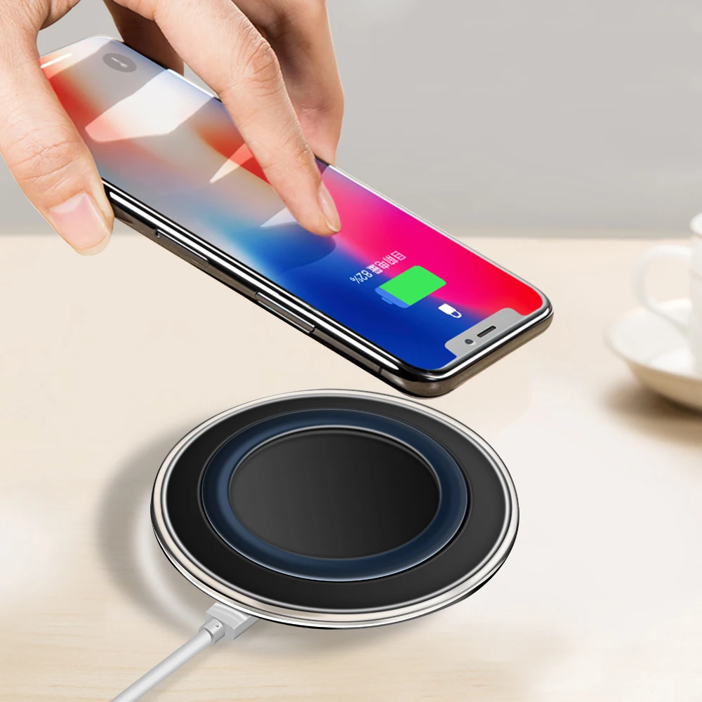 Беспроводное зарядное устройство QI для телефона iPhone 12 11 Pro Max Xiaomi Huawei P40 Samsung