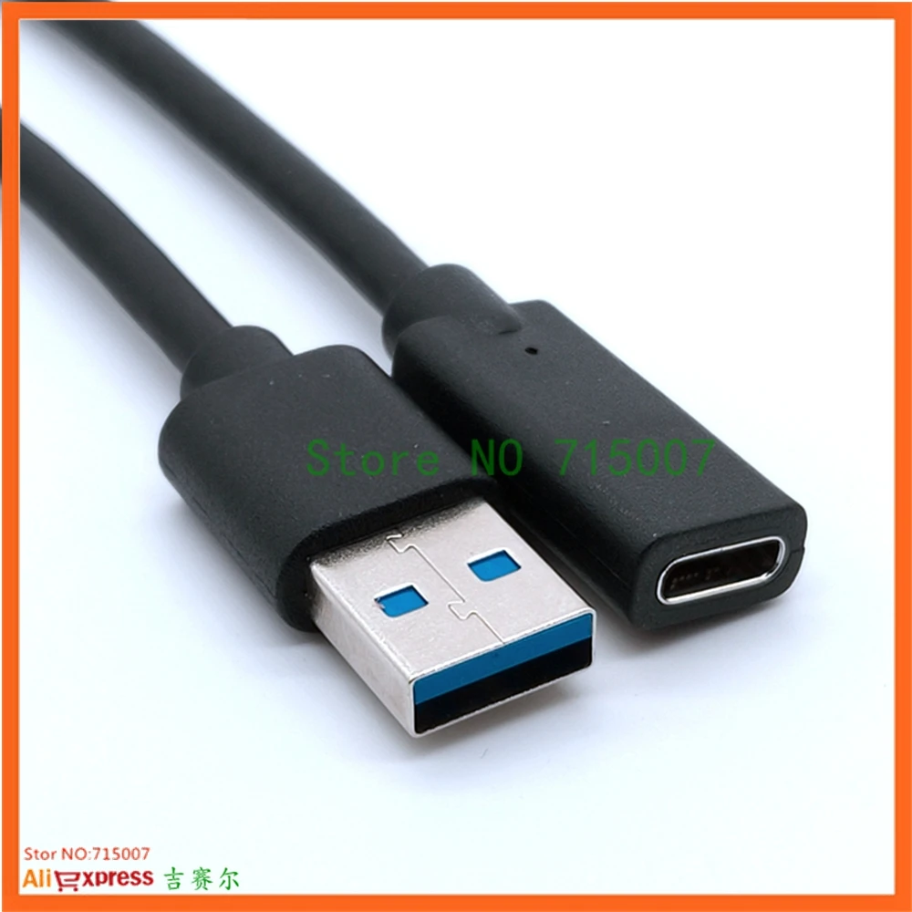 0,2 м 1 м USB 3,0 тип A штекер USB 3,0 C Женский позолоченный коннектор адаптер для ноутбуков и ПК
