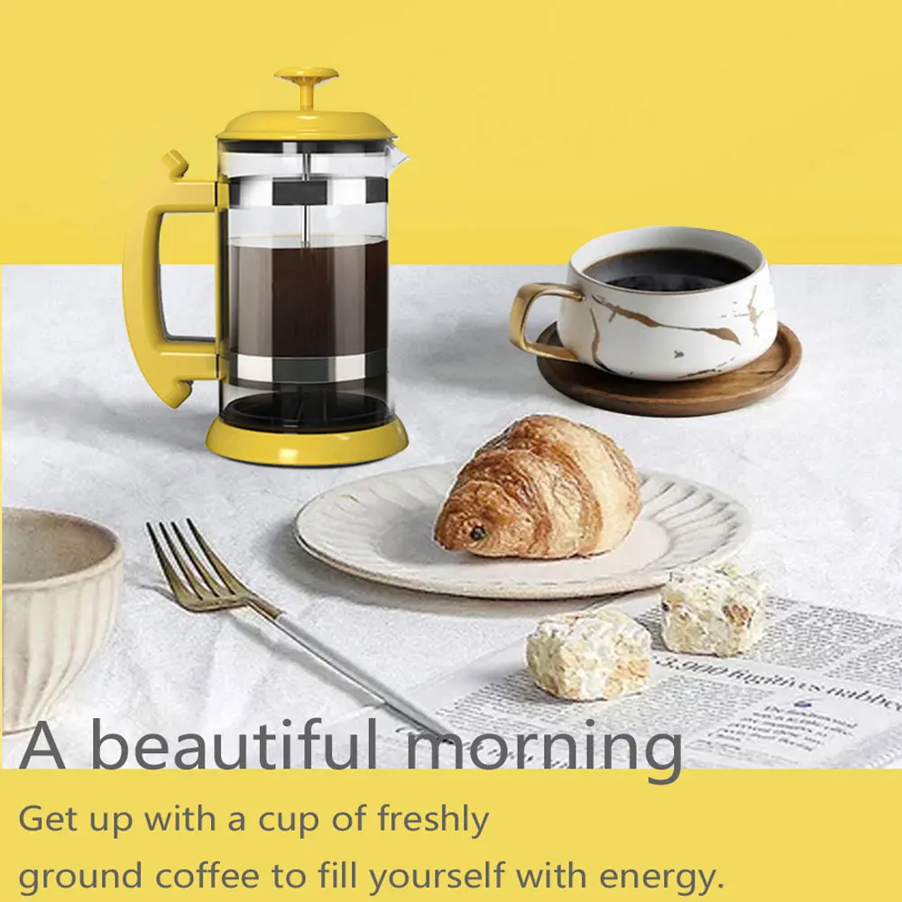 Icafilas1000ML Coffee Brewing Pot French Filter Tea Brewer Coffee Pot Simple Pressure Maker Household Hand Punch coffee maker,coffee pot,french press coffee press,coffee press