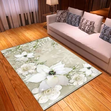 Веселый Рождественский ковер для столовой, нескользящий фланелевый ковер для спальни, детский игровой коврик для гостиной, рождественские ковры для дома, декоративные