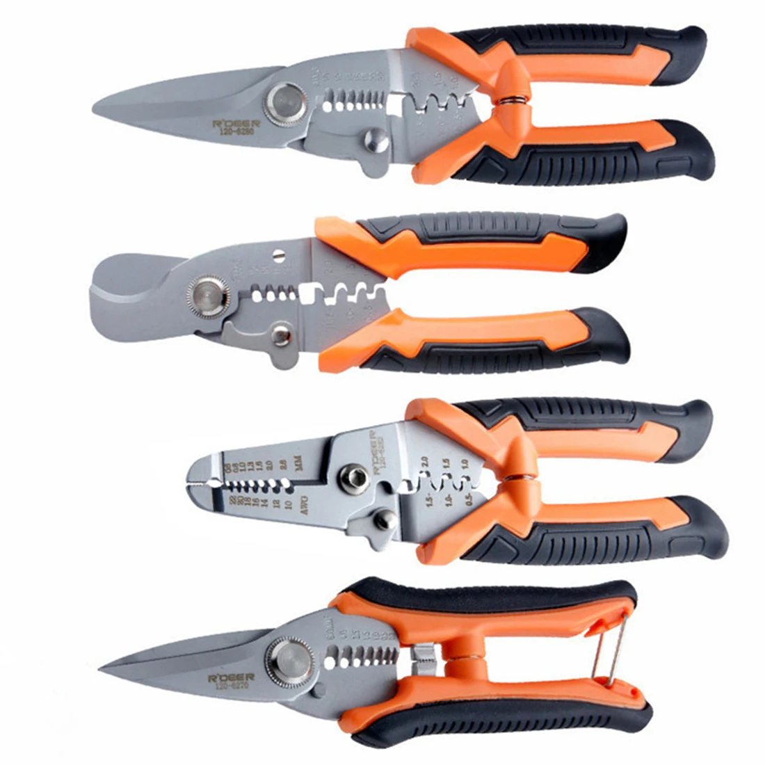 Electrician Data Scissors Wire Stripper Crimping Cutting Cable Cutter Reaming 