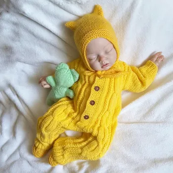 

Baby Clothes Autumn Newborn Infant Baby Girls Sweater Knit Crochet Romper Jumpsuit Hats Overalls For Children baby romper