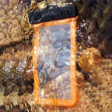 Плавательные сумки водонепроницаемый мешок для мобильного чехол для телефона из ПВХ для всех моделей до 6,5 Дюймов
