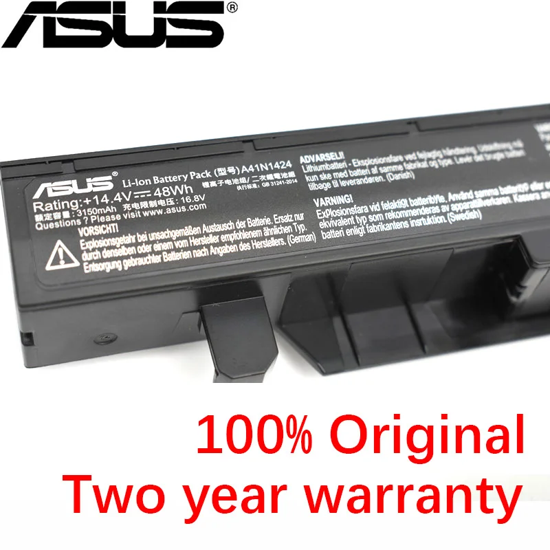 ASUS оригинальные A41N1424 3200 мАч аккумулятор для ноутбука ASUS GL552 GL552VW GL552J ZX50JX ZX50 ZX50V ZX50VW X55LM2H 14,4 V 48Wh