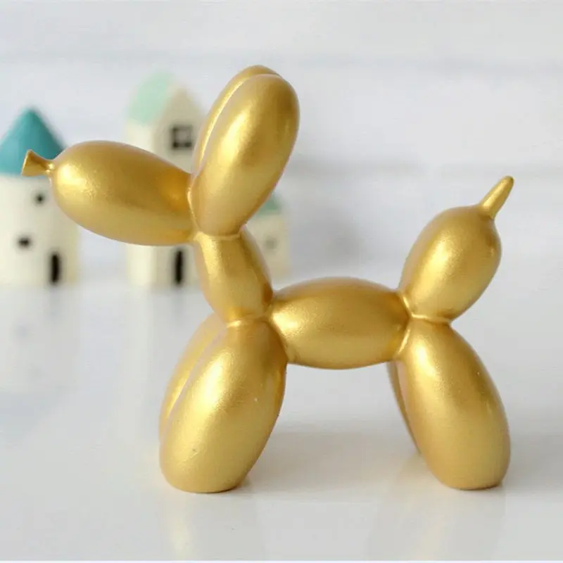 Sculpture Art living Figurine Balloon Dog Dessert Accessories Mat Animals modern Cake Statue Cute Party Shape Small