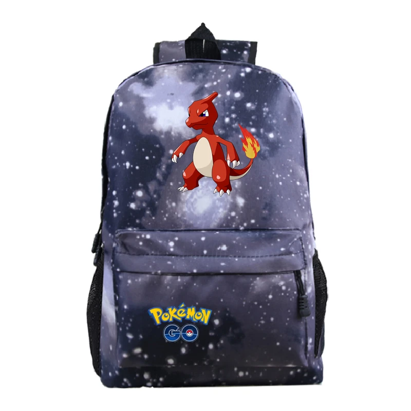 D7 Plecak аниме рюкзак Пикачу сумка для ноутбука холст Sac Dos Mochila Pokemon 19-22 школьные сумки для девочек-подростков - Цвет: D7