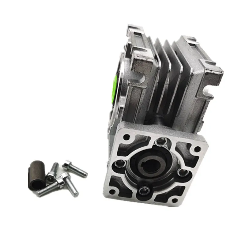Fevas 5:1 Worm Reducer RV030 Worm Gearbox Speed Reducer with Shaft Sleeve Adaptor for 8mm Input Shaft of Nema 23 Motor Fevas 5:1 Worm Reducer RV030 Worm Gearbox Speed Reducer with Shaft Sleeve Adaptor for 8mm Input Shaft of Nema 23 Motor
