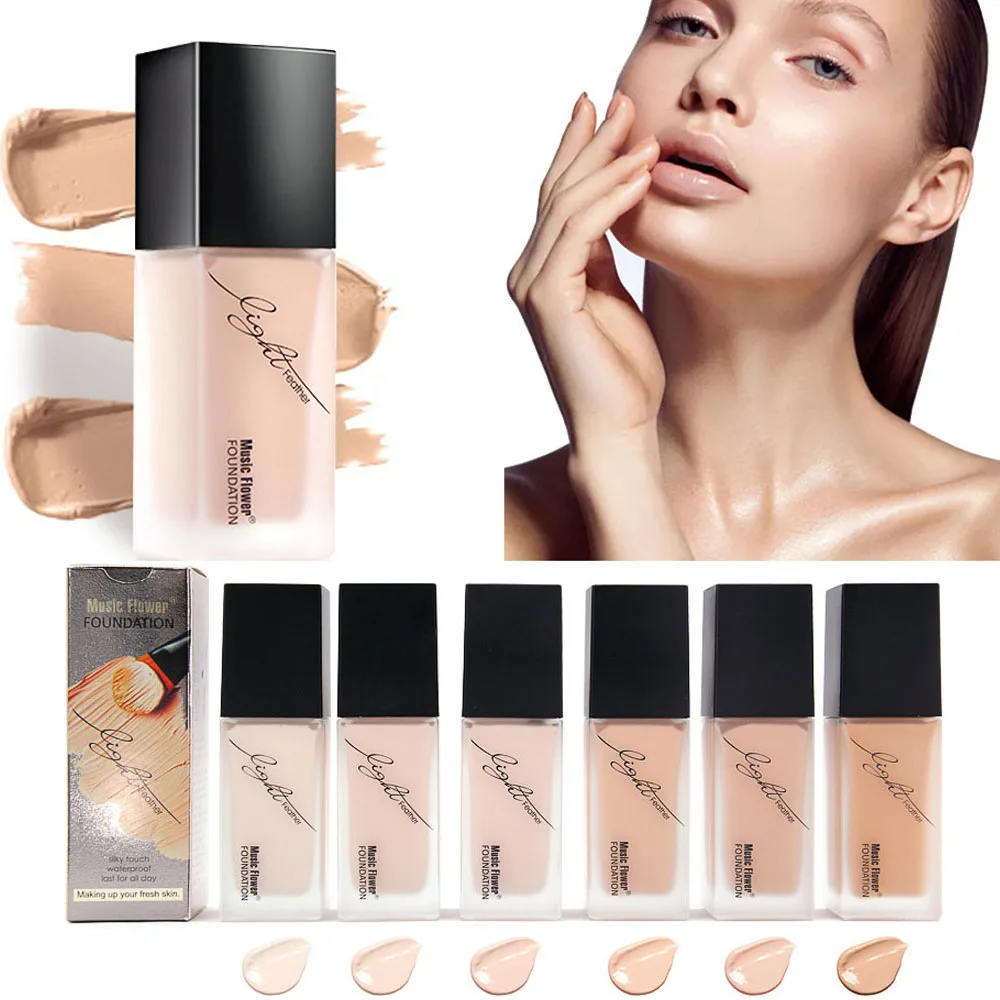 33ml Foundation Base Makeup Professional Face Matte Liquid Concealer Cream Full Coverage Waterproof Natural Cosmetic