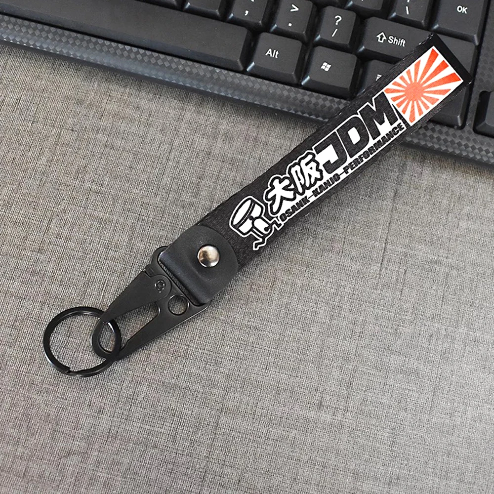 

Car keytag Strap jDM Style keychian For Car Motorcycle Strap Made For Polyester Cloth Racing Car Style JDM Style For Cars