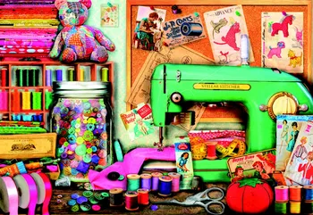 

JMINE Div 5D Sewing machine Full Diamond Painting cross stitch kits art High Quality Scenic 3D paint by diamonds