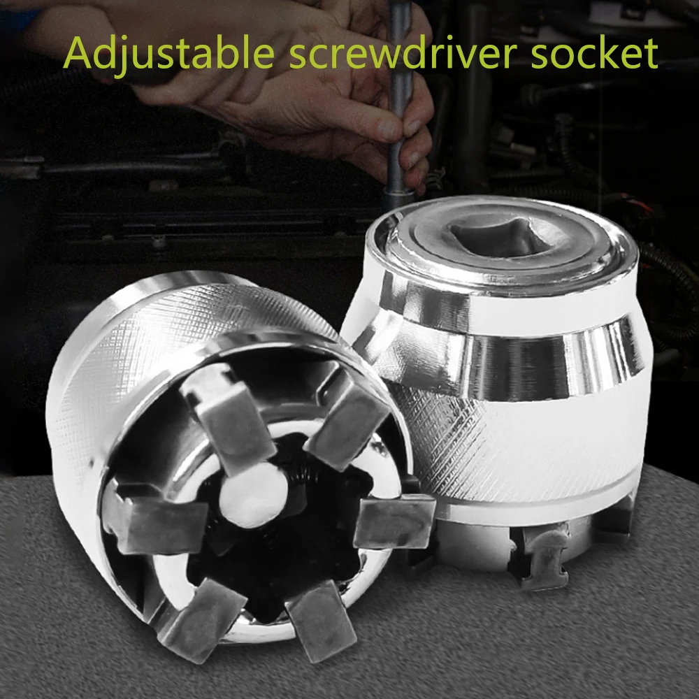 

1PC 3/8 inch Drive 10-19 mm Adjustable Hex Socket Torque Ratchet Socket Adapter Wrench Head Spanner Sleeve Repair Tool New