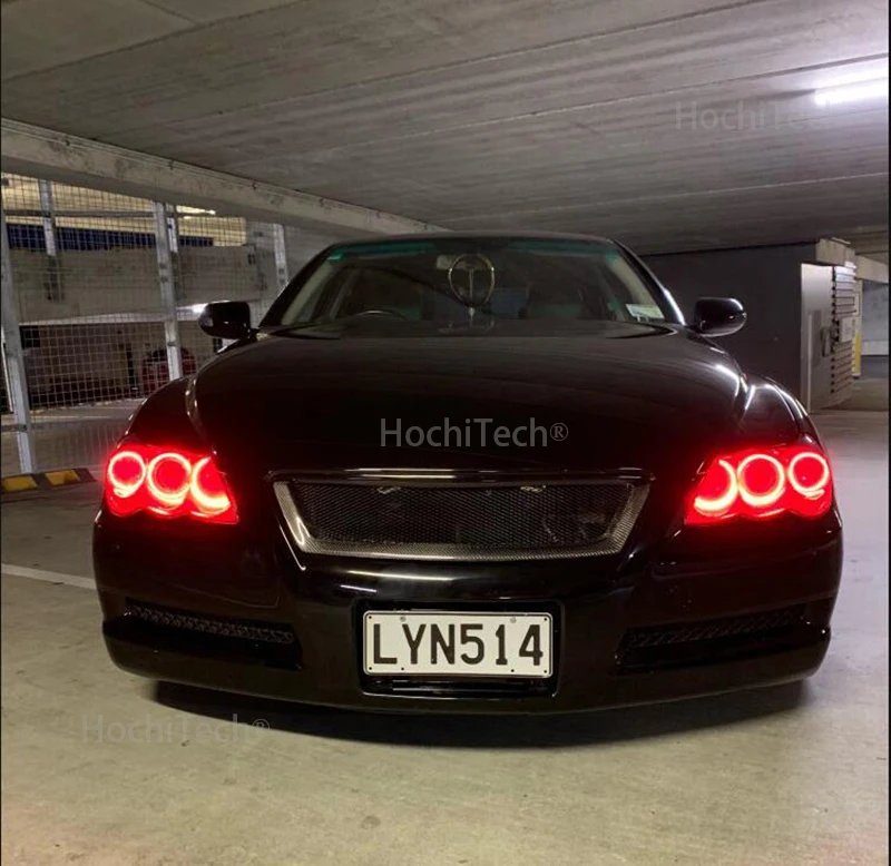 Для Toyota Mark X Mark-X REIZ 2004-2009 Многоцветный комплект светодиодов «глаза ангела» RGB Halo кольца Дневной светильник DRL