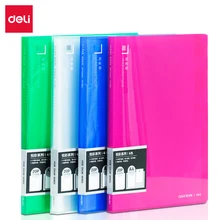 Deli, 4 шт./лот, A4, 20, 40, 60 страниц, цветная серия Yuecai, набор, брошюра для информации, папка-вкладыш, папка с листом, файл, дисплей, книга