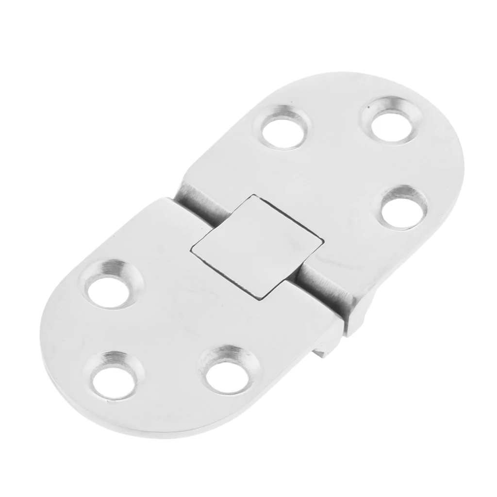 Heavy Duty 316 Stainless Steel Hatch Locker Strap Hinge Door Hinge Flush Mount for Marine Boat Yacht RV - 66 x 30mm
