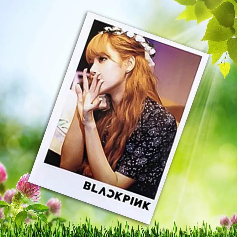 16 шт./компл. Kpop BLACKPINK LOMO Cards JISOO JENNIE ROSE LISA Portray фото карты LOMO маленькие карты с зажимами и веревкой