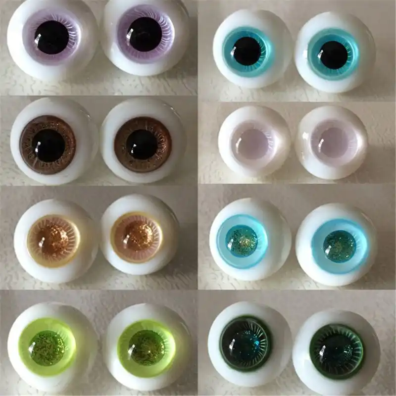 Bjd グラスアイスカイブルー色 14 ミリメートル 6bjd 人形アクセサリー C63c 人形アクセサリー Aliexpress