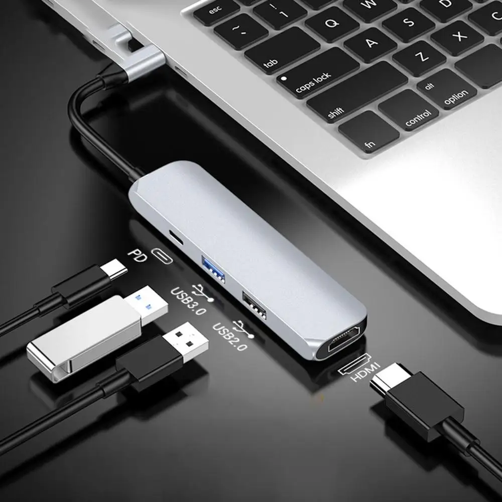 Type-c видео конвертер четыре в одном C Тип c к Hdmi Кабель-адаптер 4k Hd концентратор многофункциональная док-станция