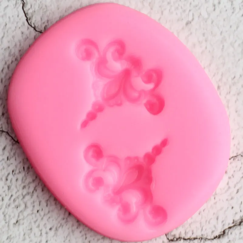 Sugarcraft силиконовые формы для торта свиток рельефный торт кайма для мастики формы для украшения торта инструменты Конфеты глина шоколадные формы для мастики