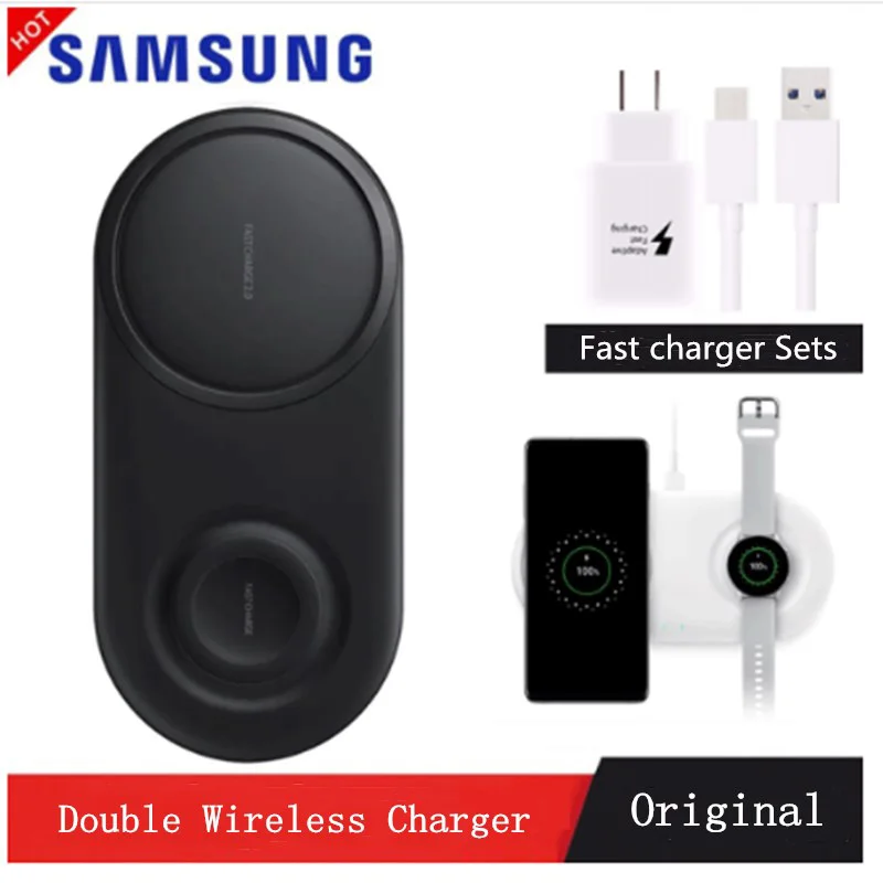  Original Samsung Galaxy Wireless Charger 2in1 Fast Dual Charging Base For S8 S9 S10 Plus S10E Note 