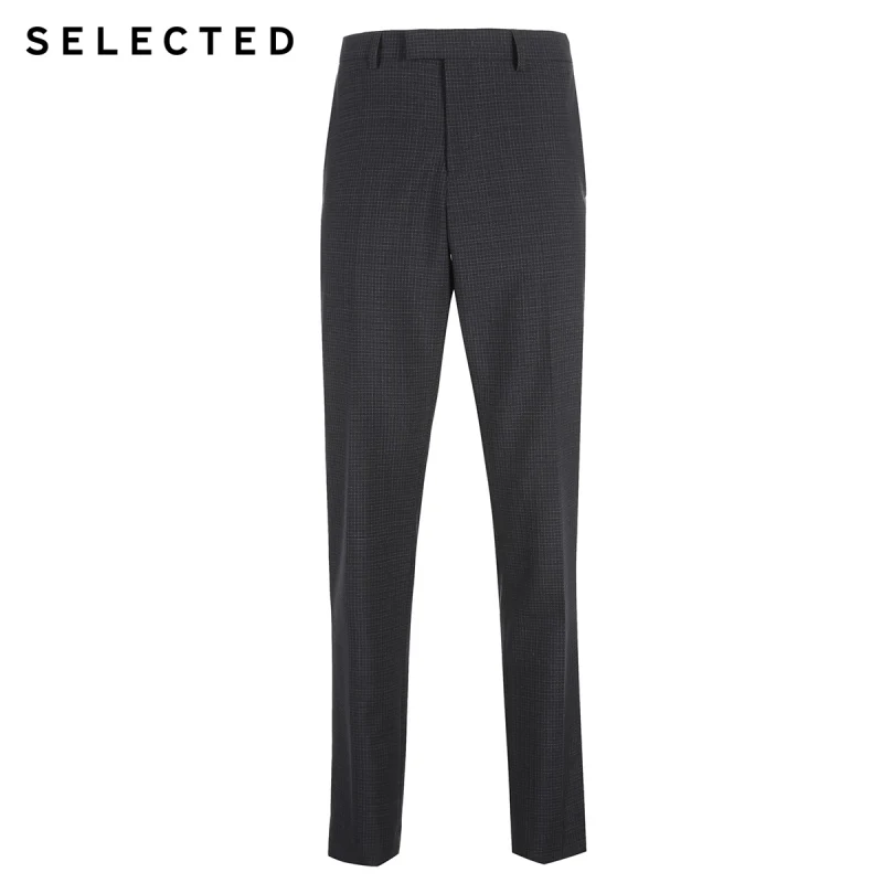 Отборное мужское смешивание шерсти Проверено Slim Fit Печатных Пиджак T | 41916B509