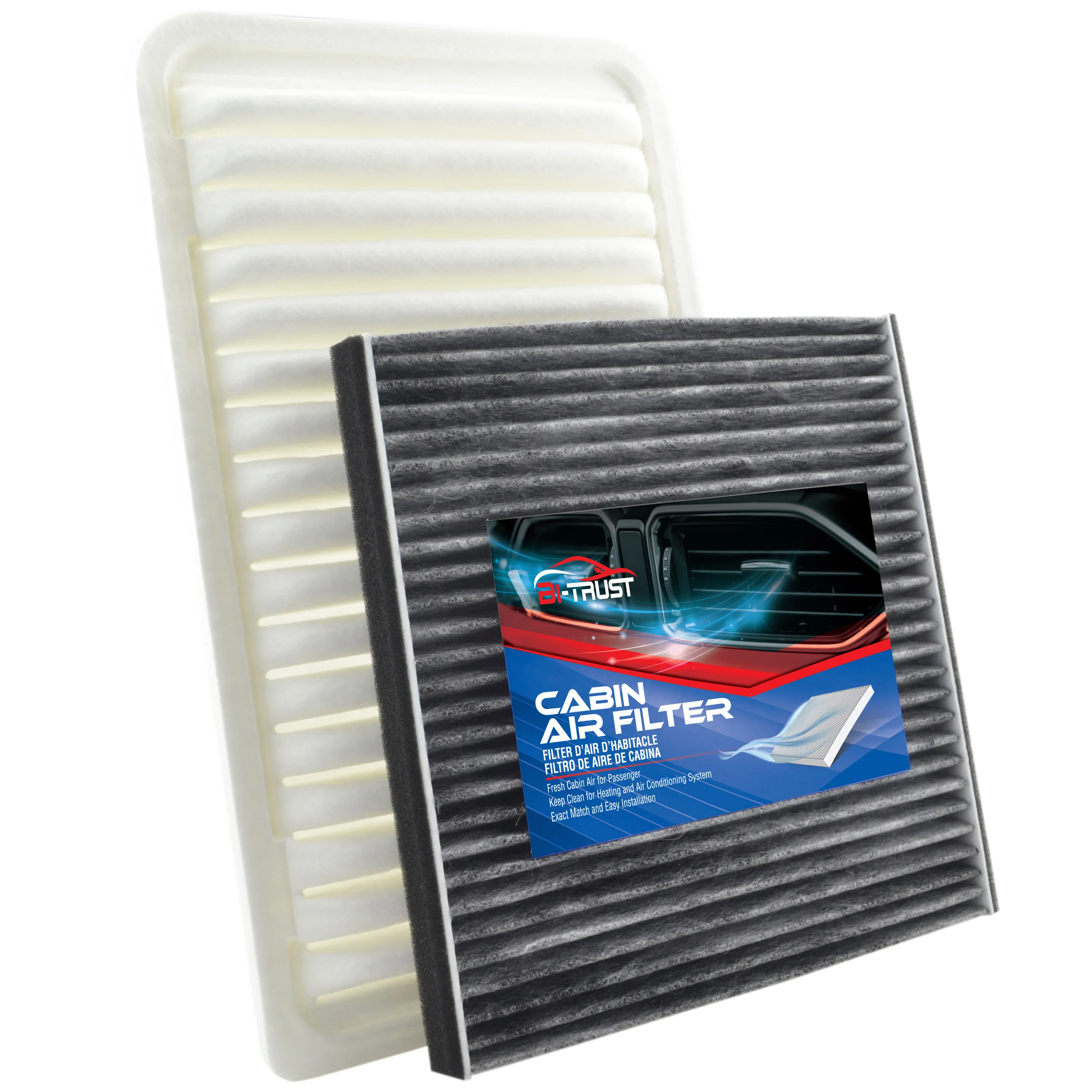 

Bi-Trust Engine & Cabin Air Filter for Toyota Solara 2004-2008 L4 2.4L/Toyota Camry 2004-2006 V6 3.3L