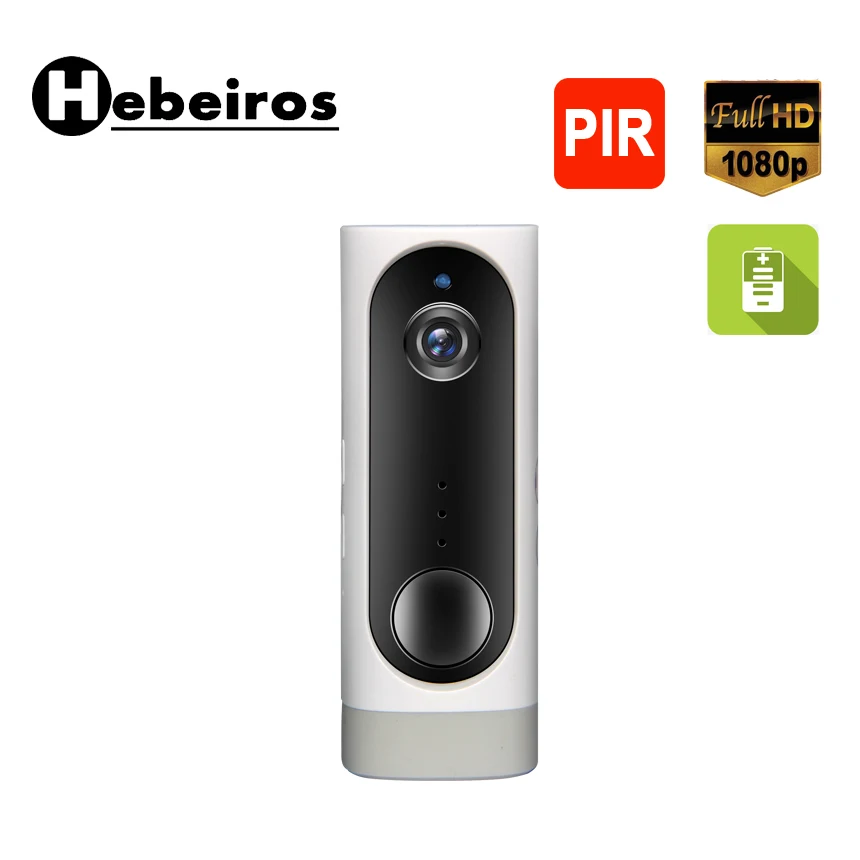 

Hebeiros 1080P HD Mini IP Camera 2MP WiFi Wireless Night Vision Camera Rechargeable Battery PIR Camera Smart Home Security CCTV